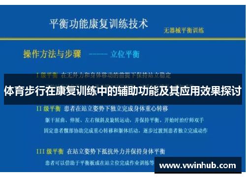 体育步行在康复训练中的辅助功能及其应用效果探讨