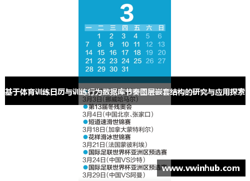 基于体育训练日历与训练行为数据库节奏图层嵌套结构的研究与应用探索
